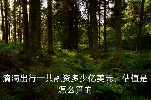 滴滴出行一共融資多少億美元，估值是怎么算的