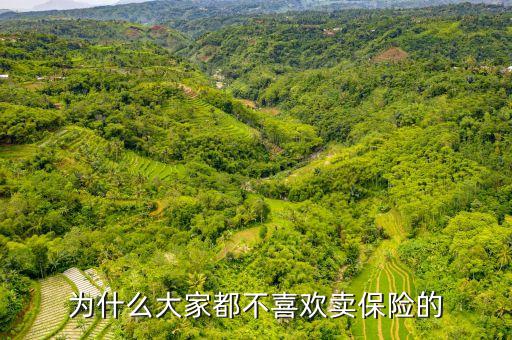 為什么大家都不喜歡賣保險(xiǎn)的